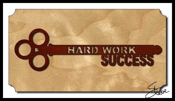 Key to Success Hard Work