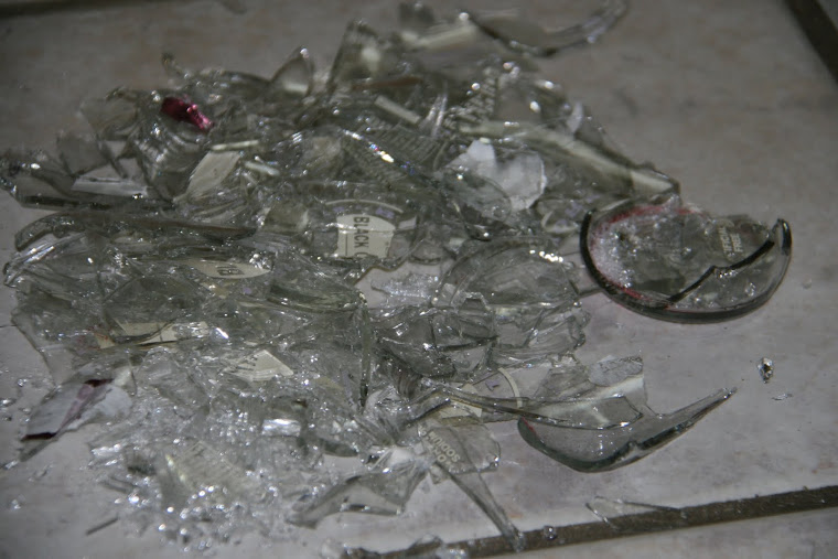 broken glass waste Broken glass waste
