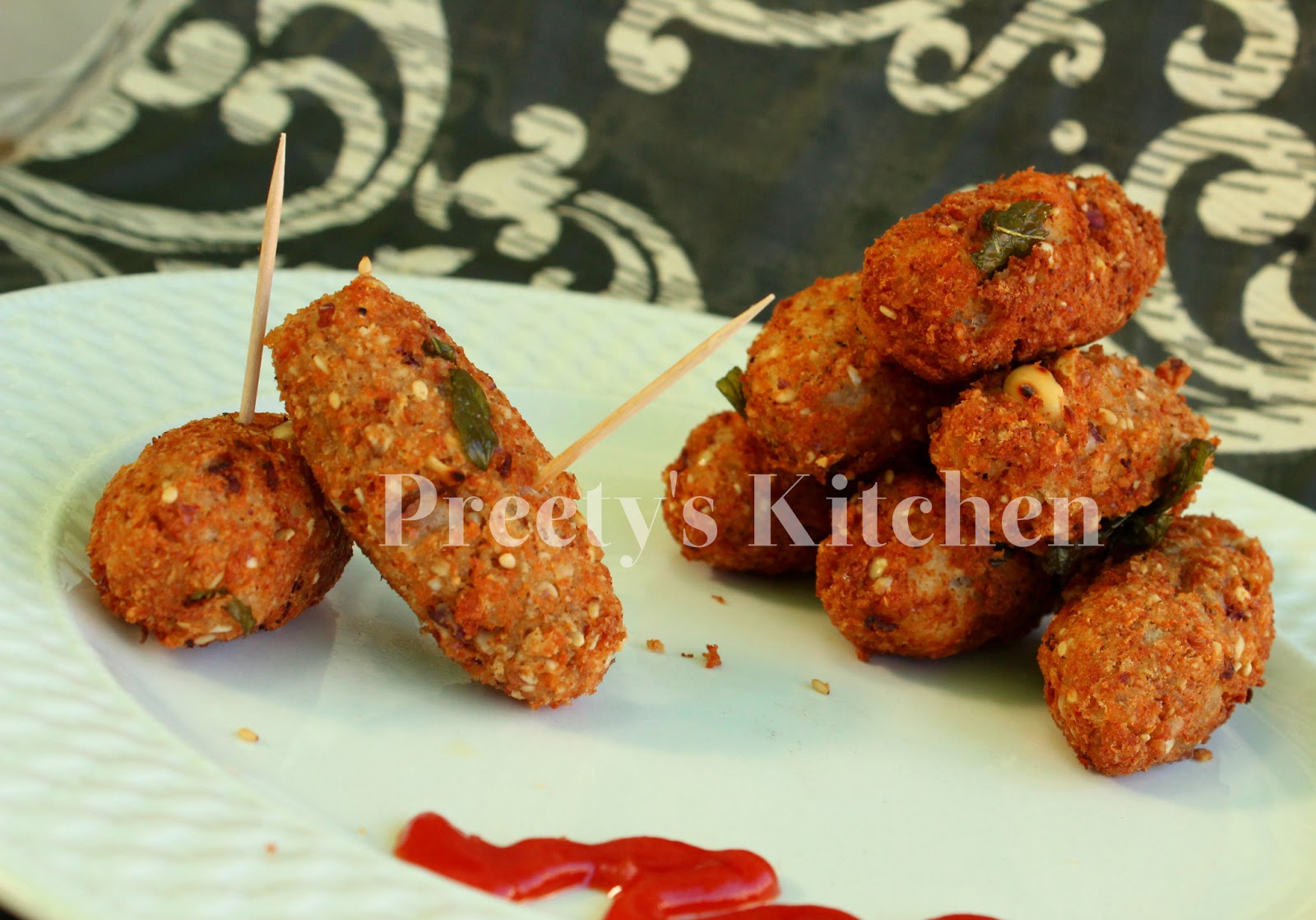 Preety's Kitchen Paneer & Peanut Fingers / Paneer Aur Moongfali Ke
