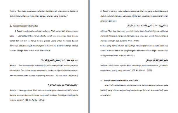 Makalah qada dan qadar lengkap Contoh Makalah Qada dan Qadar - Unduh Dokumen