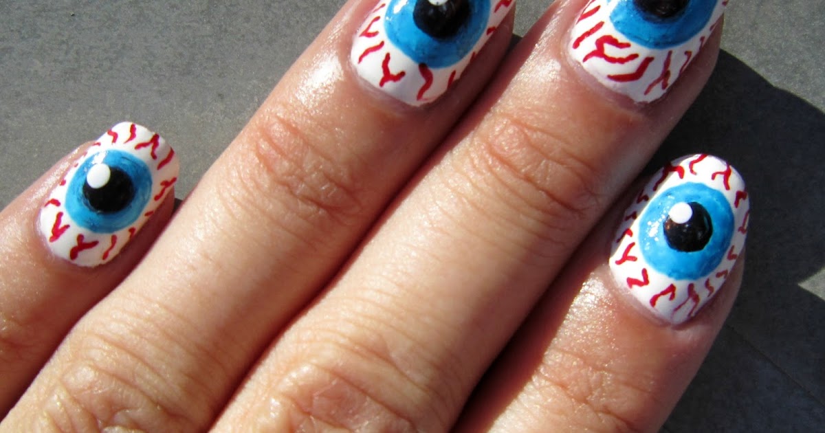 2. "Halloween Nail Art: Eyeball Nails" - wide 5
