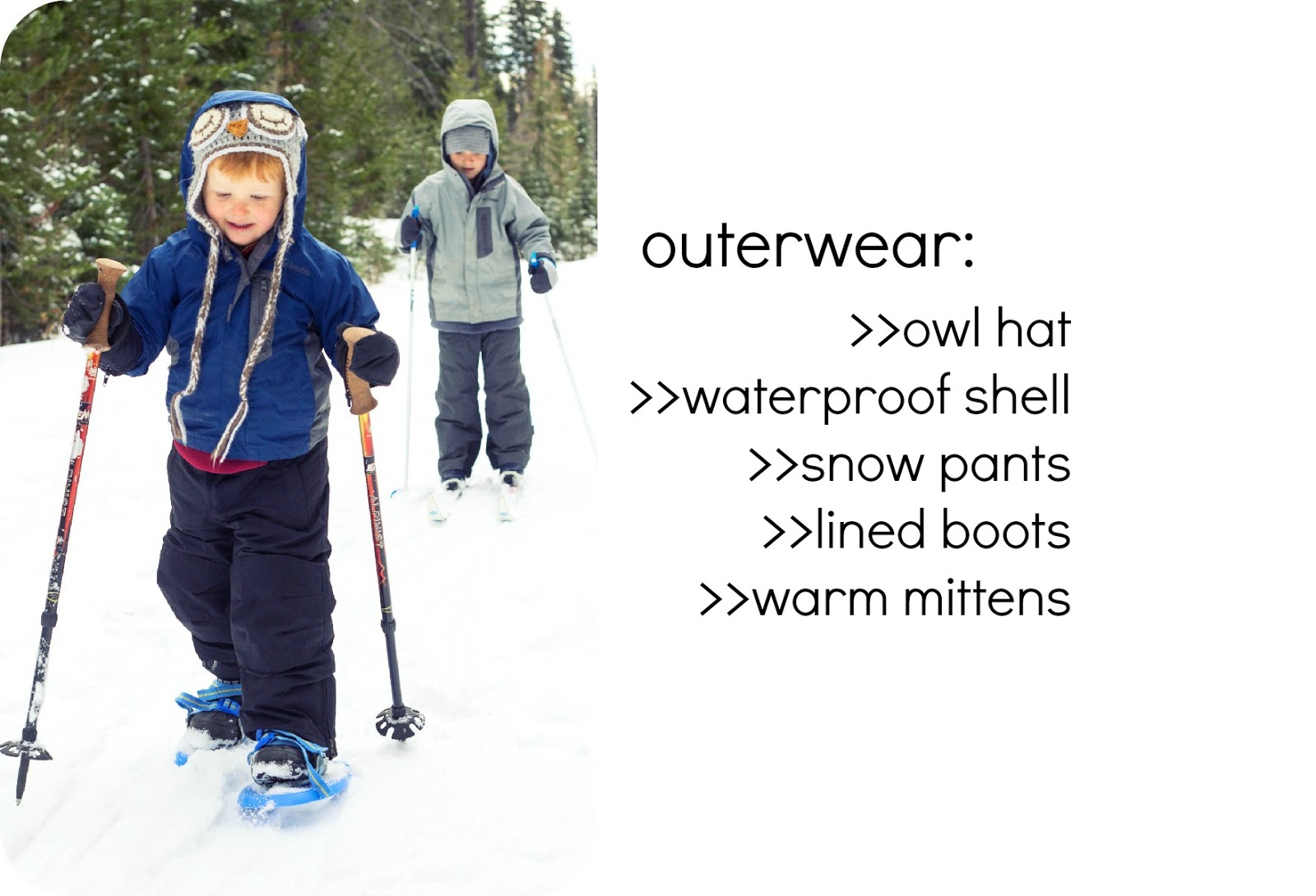 how to dress your kids for snow play