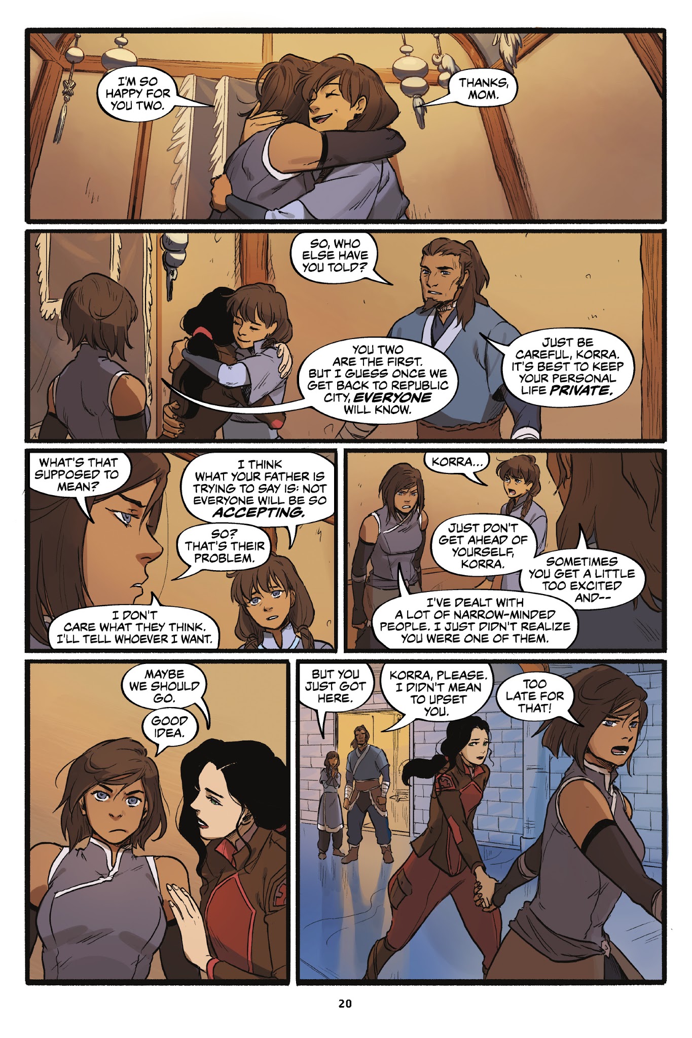 Image Korra comes out to her parents.png Avatar Wiki FANDOM