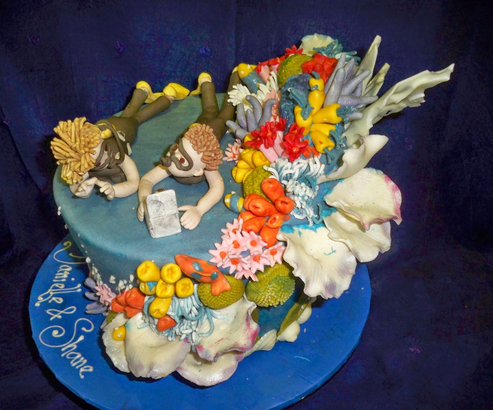 Underwater Birthday Cake Underwater Birthday Cake