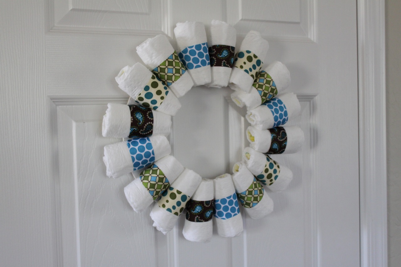 Sew In Love Diaper Wreath Tutorial