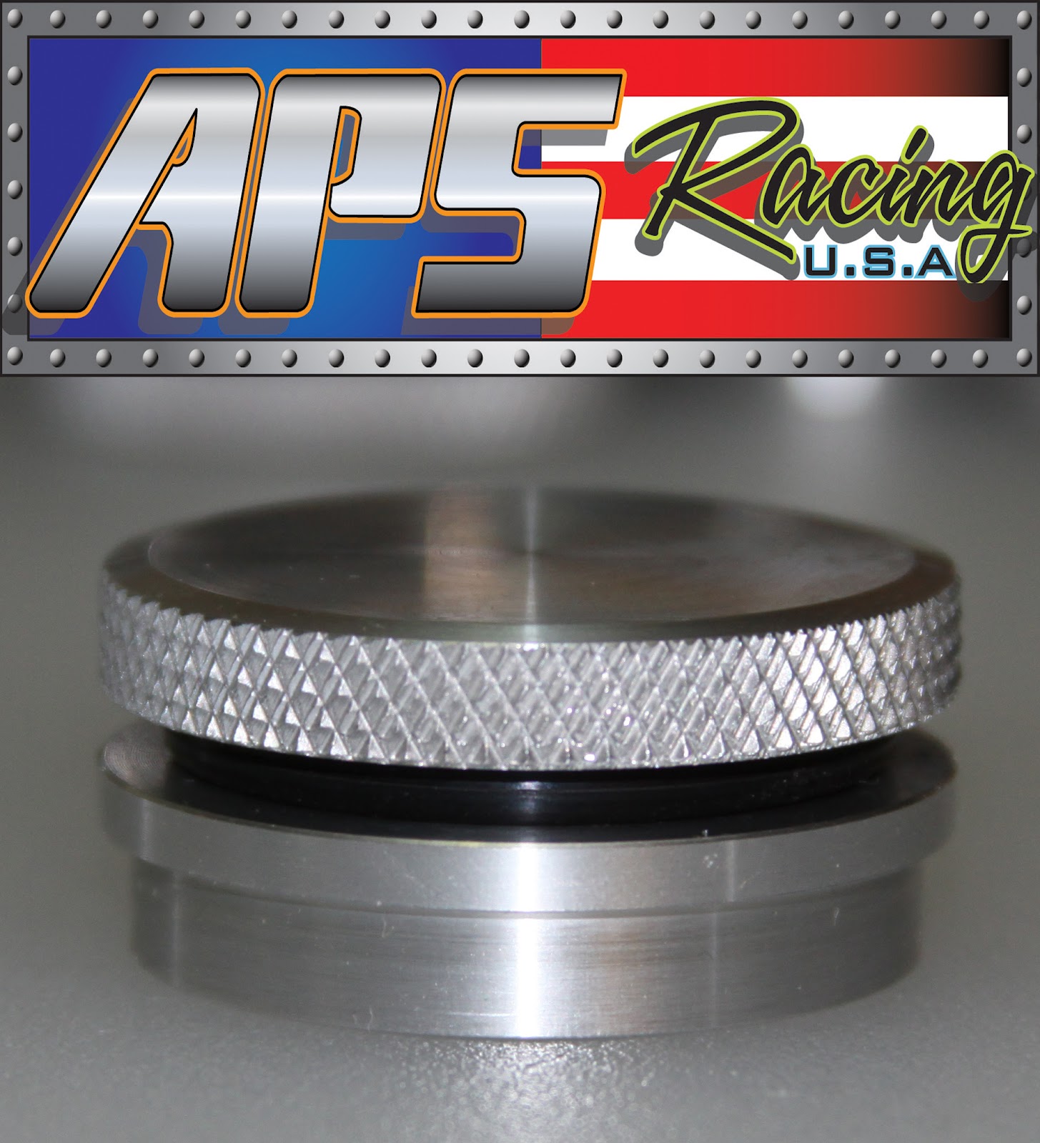 Aluminum Cap And Weld In Bungs APS Racing USA 15/8" Billet Aluminum