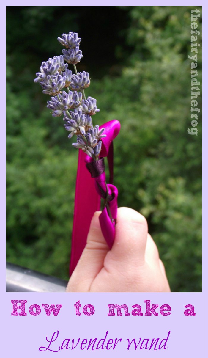 The fairy and the frog How to make a lavender fairy wand