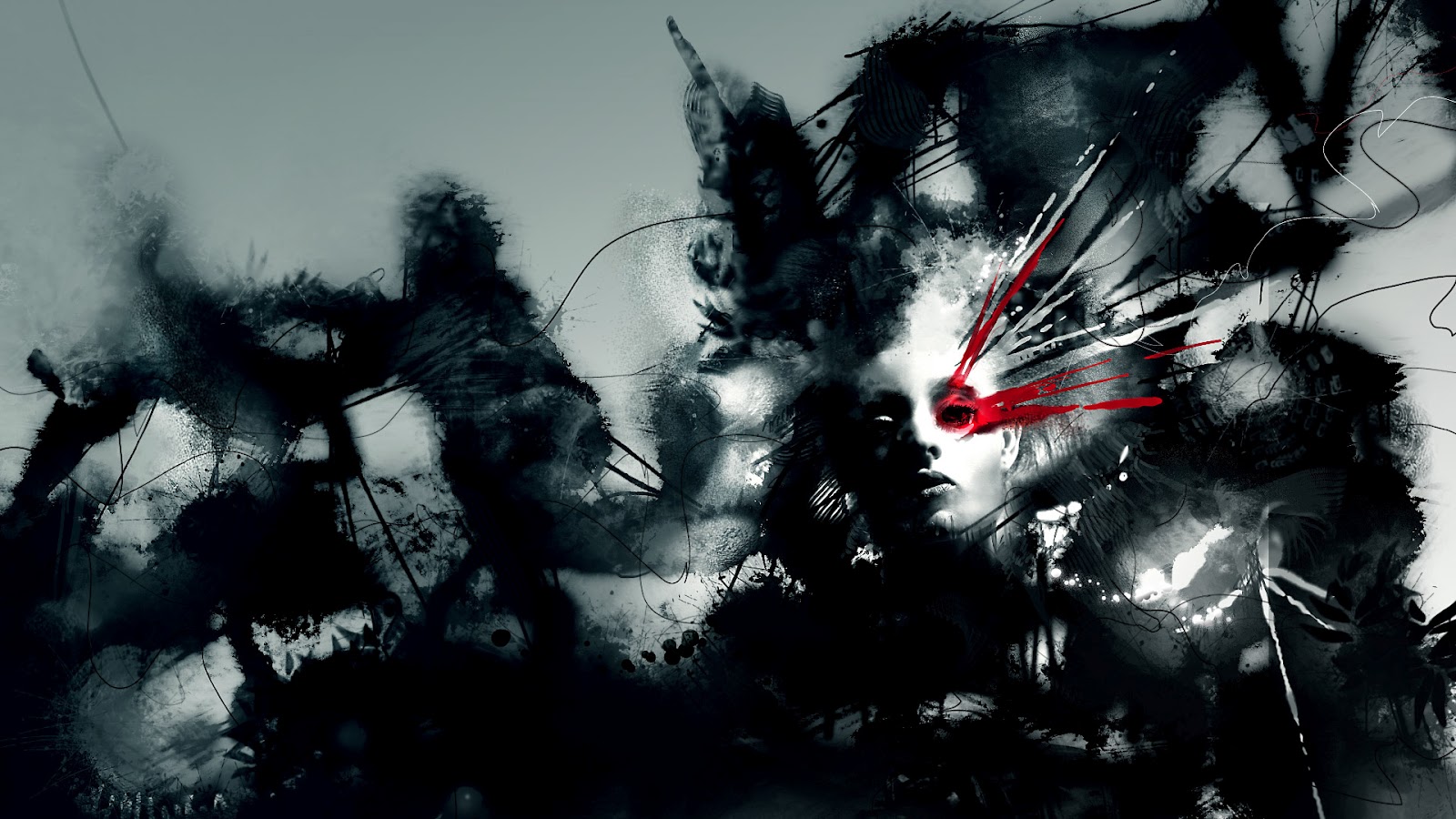 Abstract Girl Wallpaper