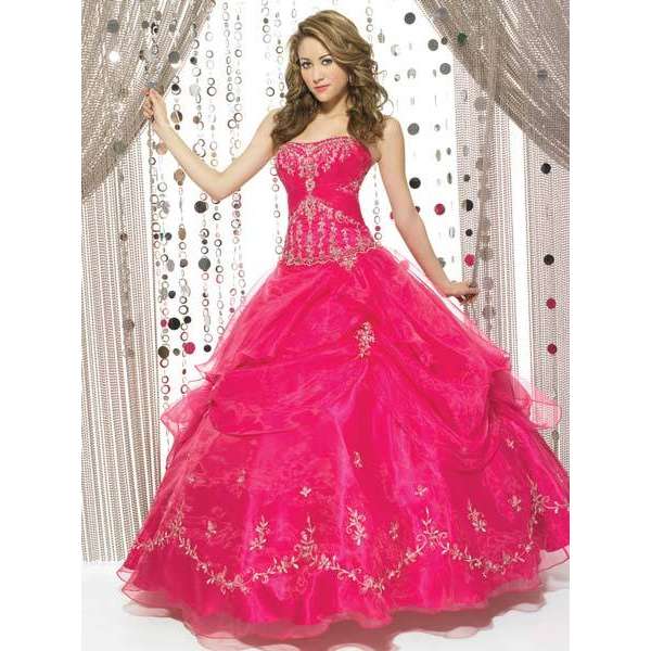 Red Color Embroidery Wedding Dress Back SideSweet Heart Light Blue Color 
