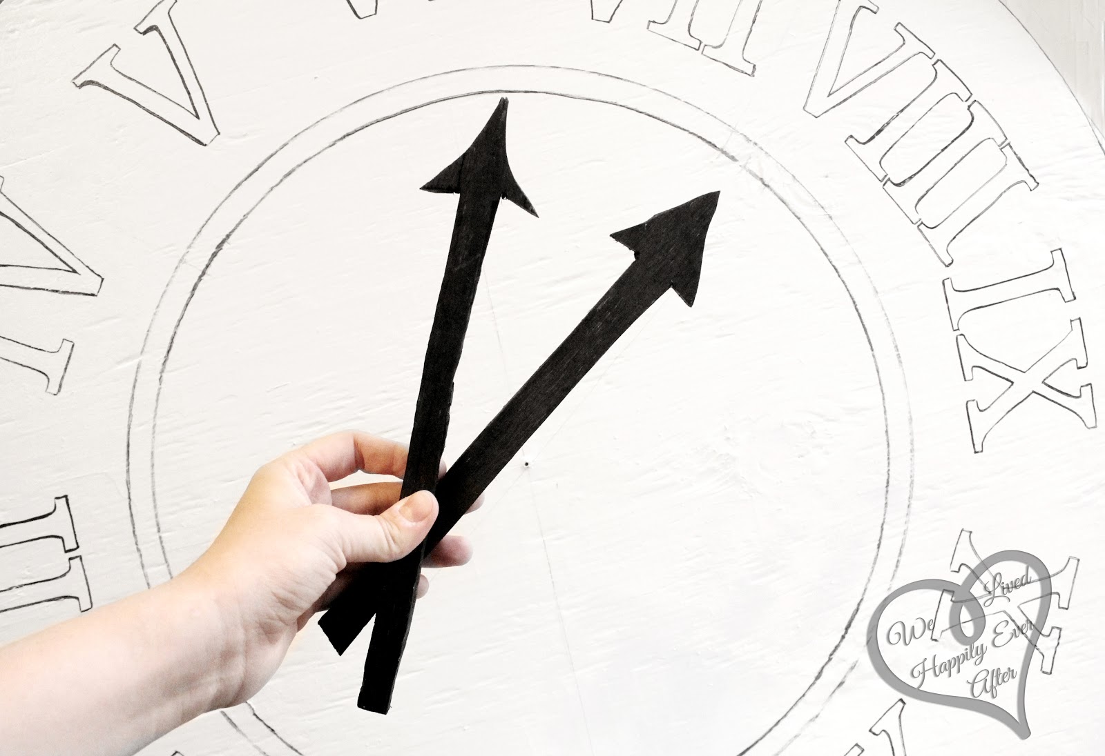 We Lived Happily Ever AfterDIY Pottery Barn Decorative Clock Tutorial