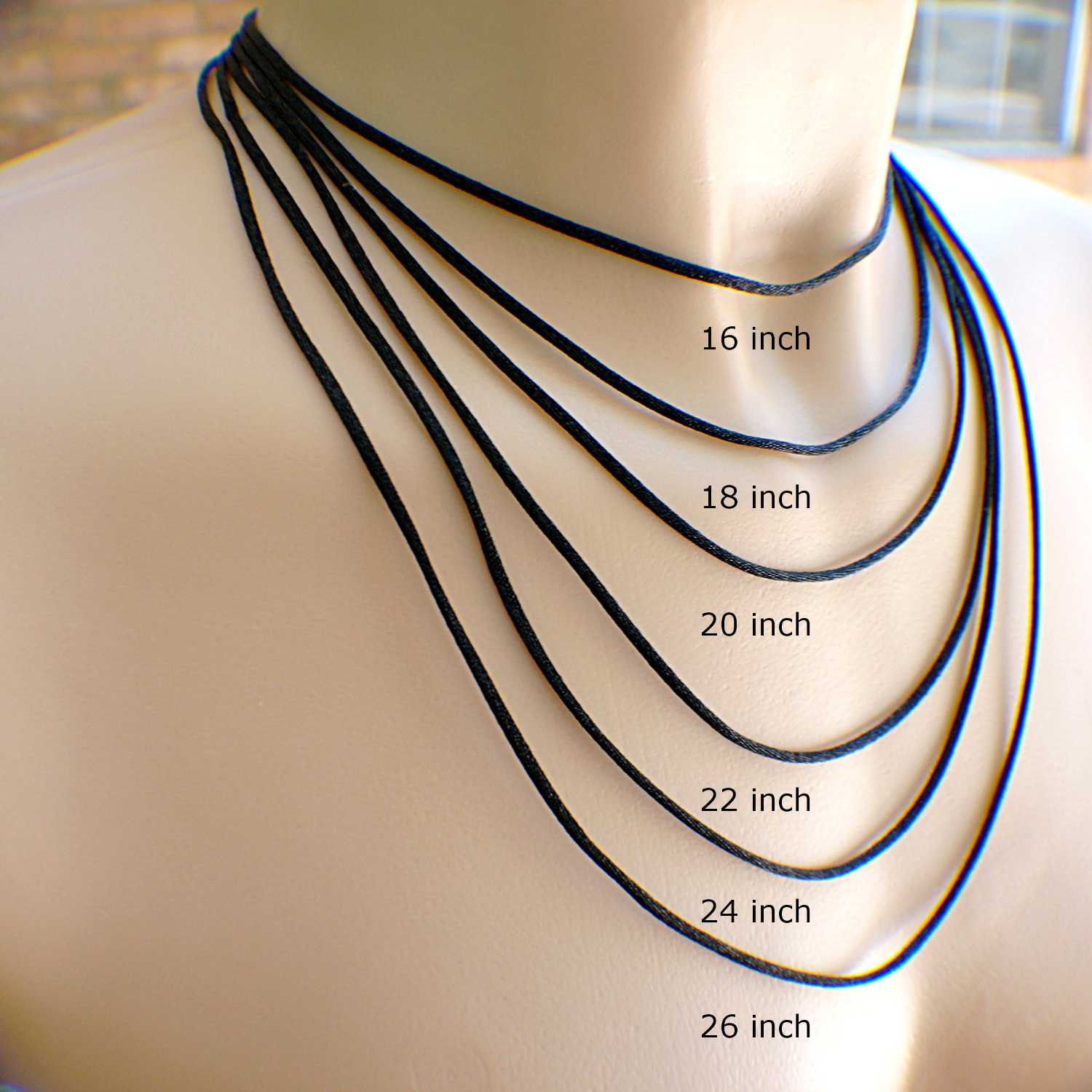 Sue Runyon Designs New line of satin necklace cords