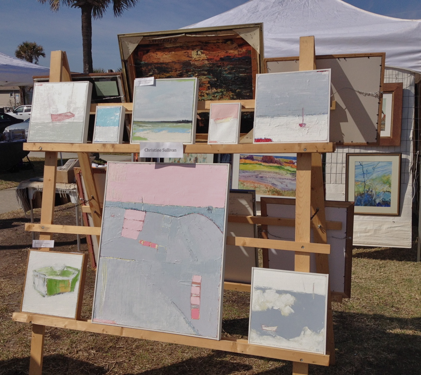 CHRISTINE SULLIVAN'S ART BLOG Wait A Minute! My First Outdoor Art Show
