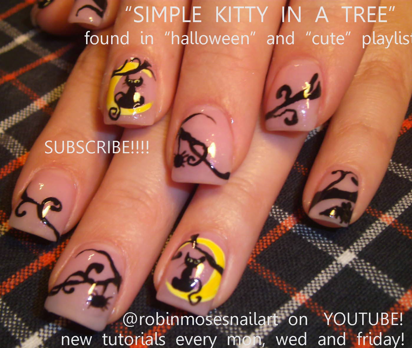 Robin Moses Nail Art "owl nails" "halloween nails" "cute halloween