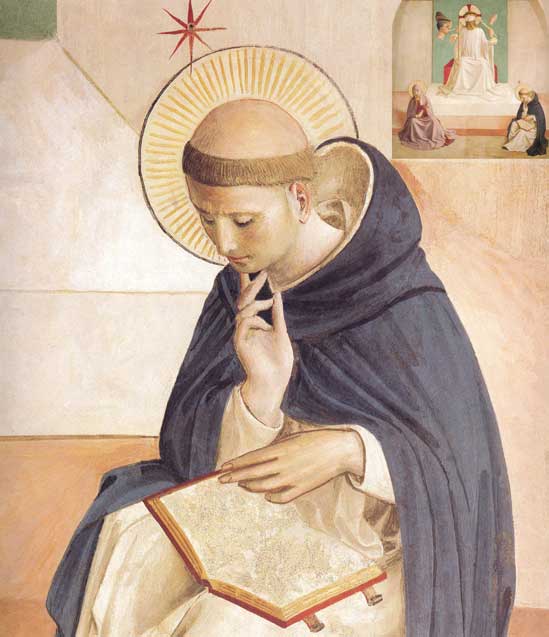 San Domenico, Fra Angelico (détail du Christ raillé) - Chapelle du couvent dominicain de San Marco, Florence dans images sacrée Novena-SD-02-2