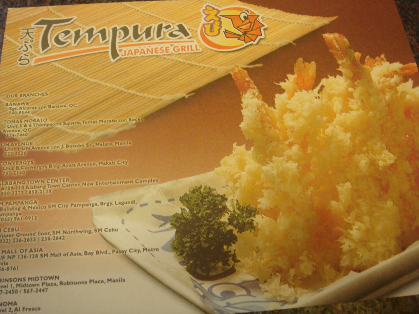 Anong trip mo? Dinner Tempura Japanese Grill with my family (05.22.11)