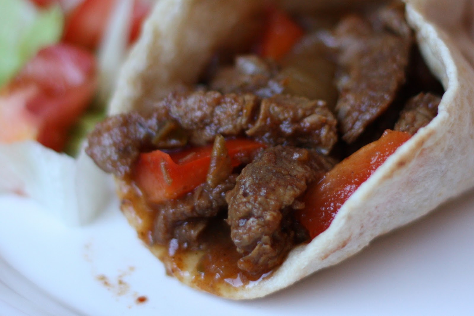 Barefeet In The Kitchen Slow Cooked Chili Steak Fajitas