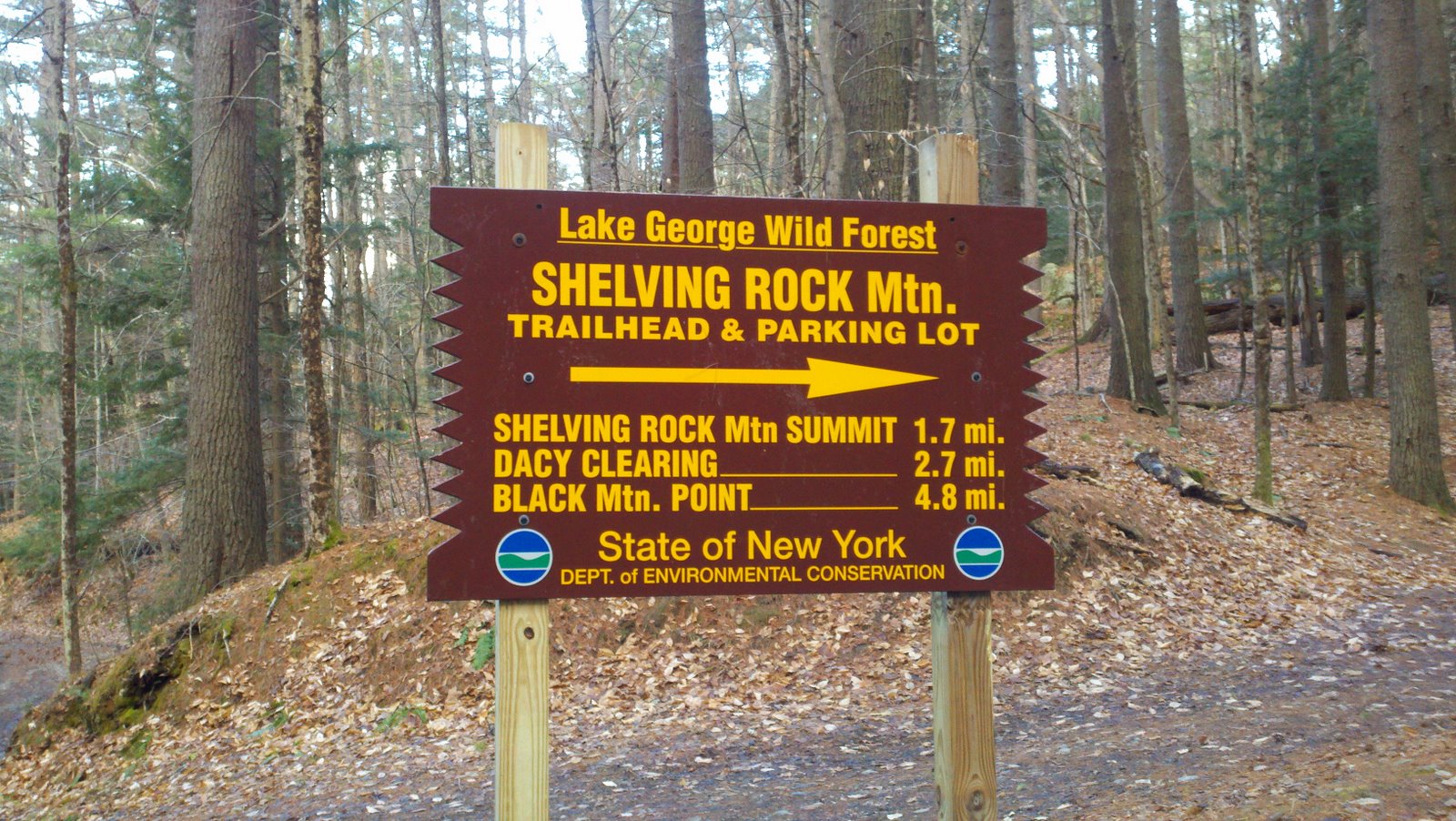 Off on Adventure Shelving Rock Mountain 12/16/11