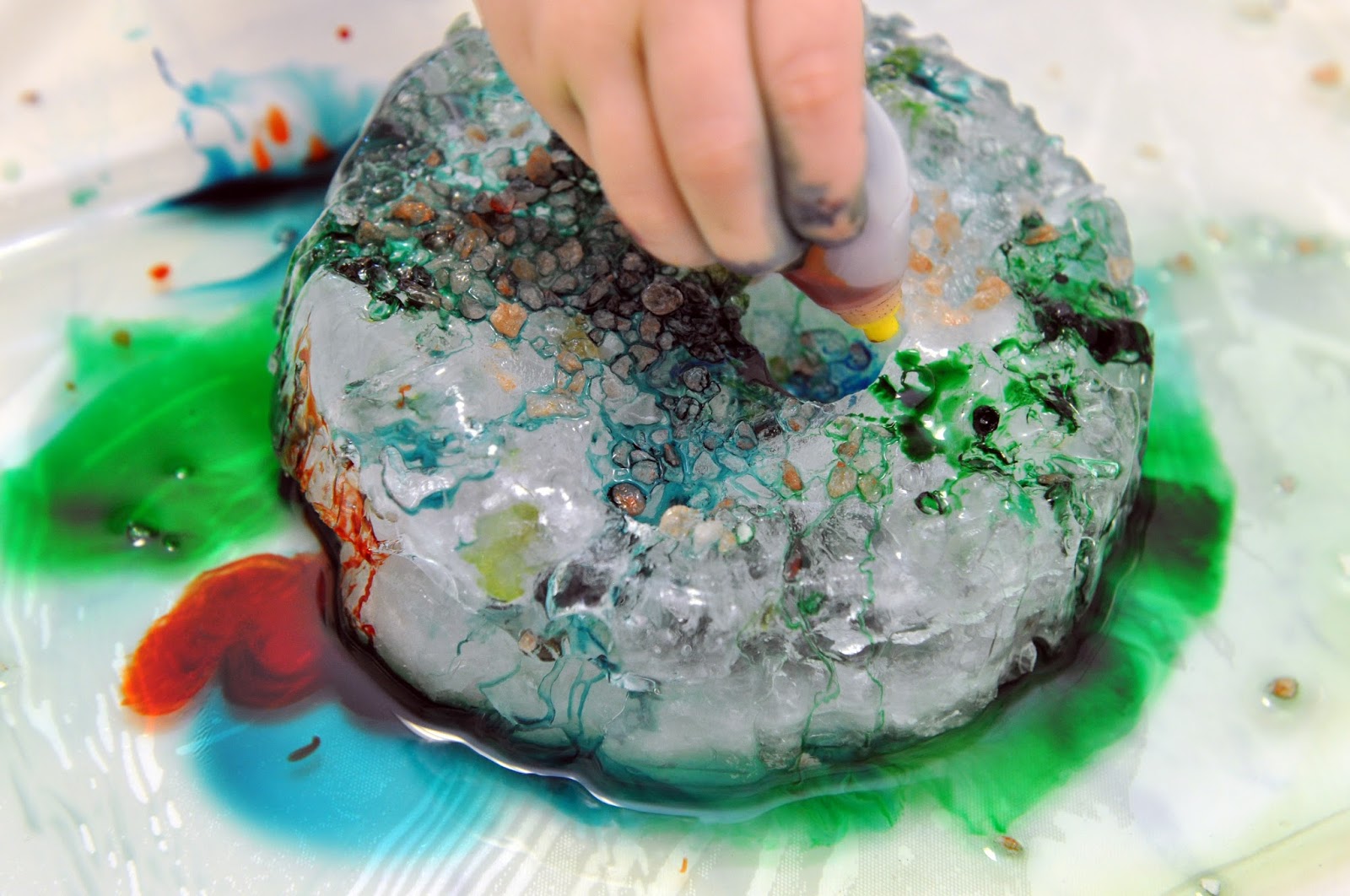 Creative Projects for Kids Melting Ice with Salt