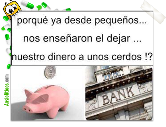 Chiste de Bancos: Ahorrar en Cerdos