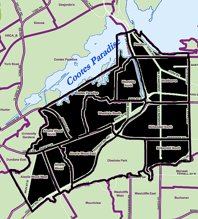 Hamilton Neighbourhood Associations Neighbourhood Maps