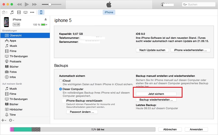 Как сделать backup в iphone 569