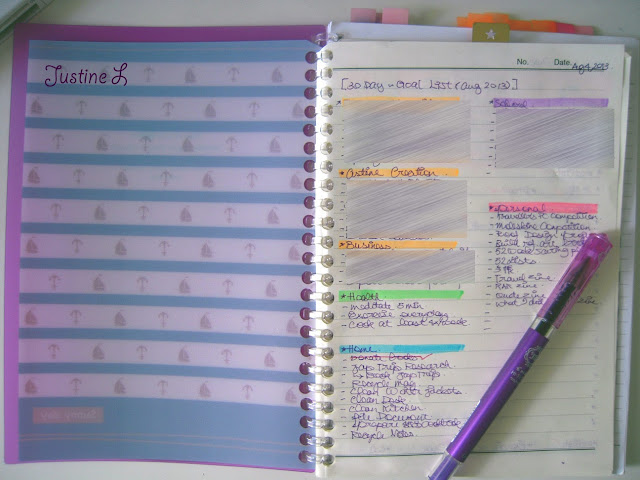 30Day Goal Journal List