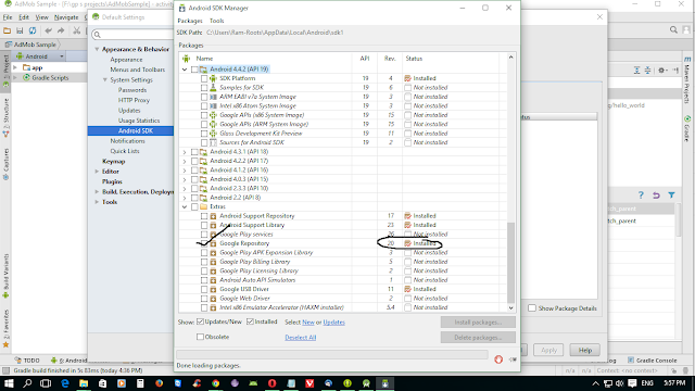... : AdMob integration in Android applications using Android Studio