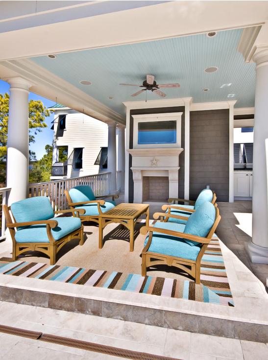 Delorme Designs: BLUE BEADBOARD CEILINGS