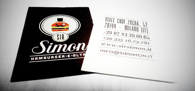 biglietto da visita Sir Simon