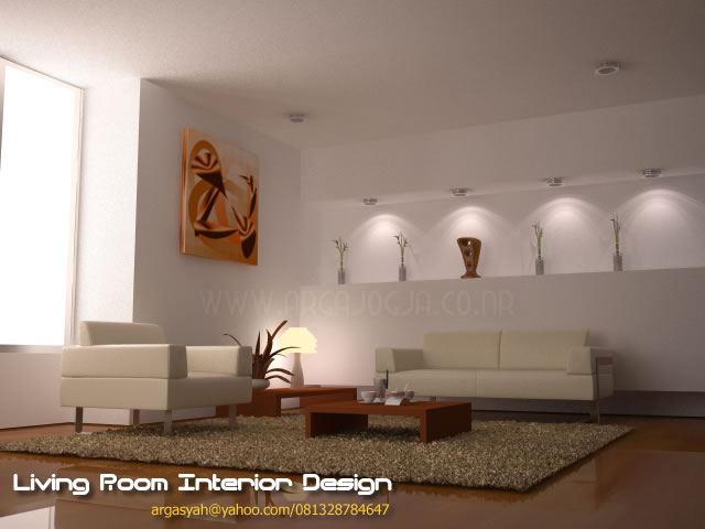 Desain Interior Ruang Tamu Spot Light by Argajogja
