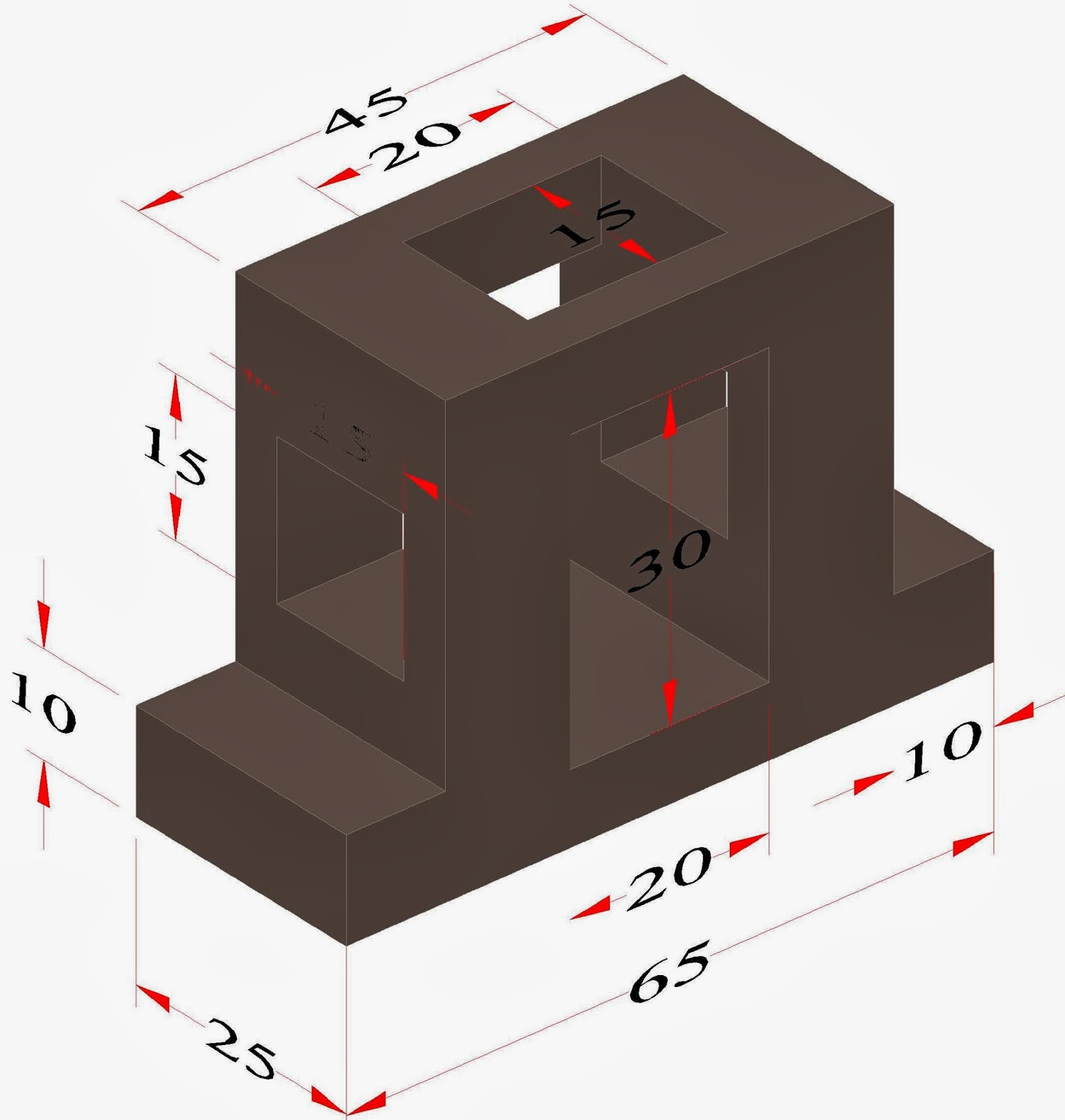 الرسم الهندسي القطاعات