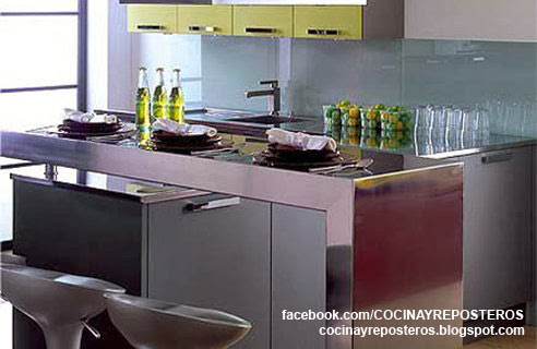 COCINAS CON BARRA : COCINA Y REPOSTEROS: Decoración, fotos y videos de