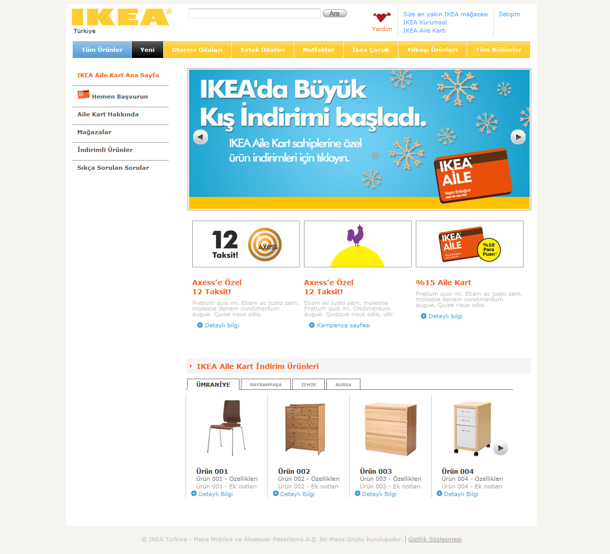portfolio ikea aile kart