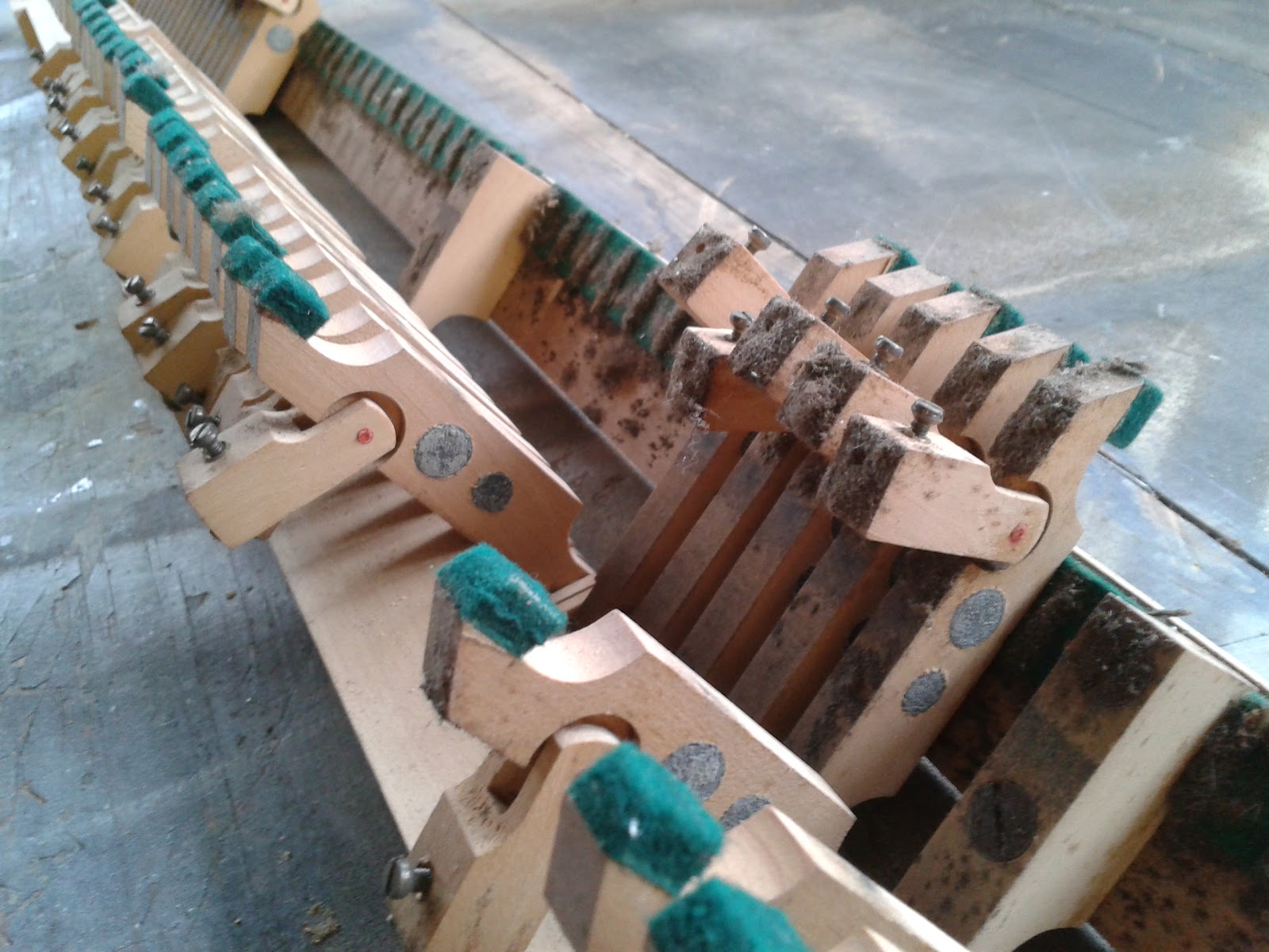 Restoring a Challen Grand Piano Damper Lift