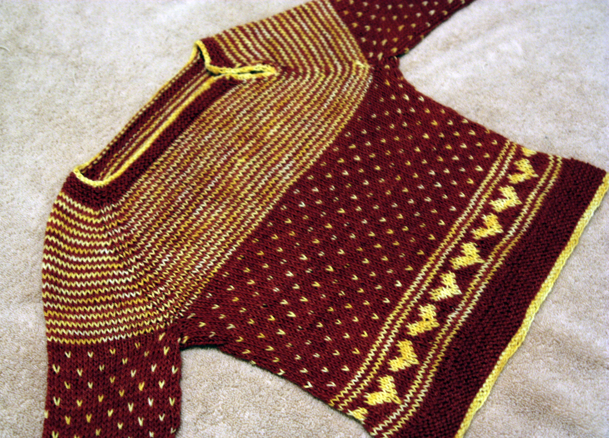 handmade by stefanie FO Friday Tough Love Baby Sweater