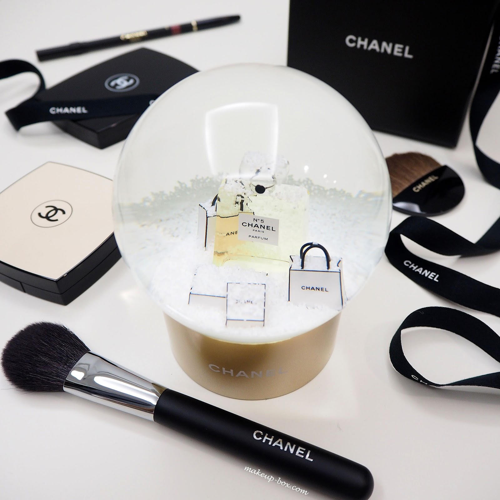 Chanel VIP Acrylic Brush Cube Vanity Makeup & Brush Holder