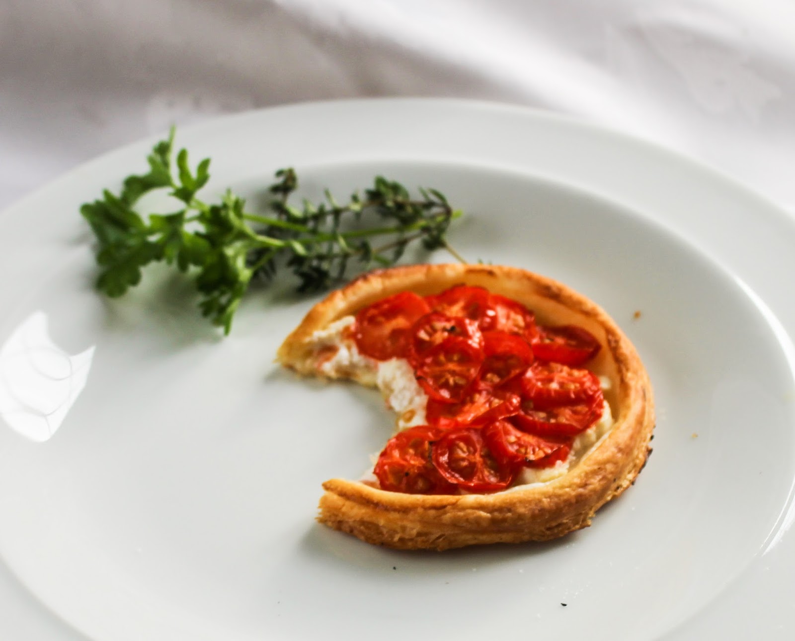 eat like you love yourself Tomato and Goats Cheese Tart