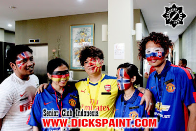 face painting football jakarta