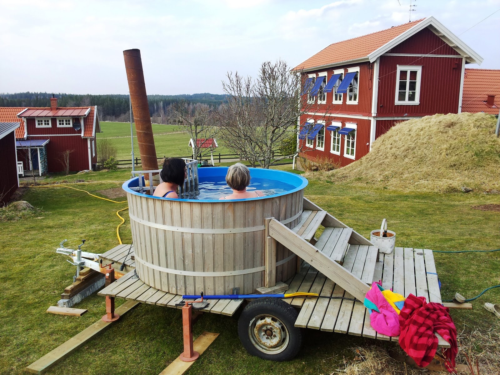 AllesHeller.de in Schweden FinnenSchweden, SaunaBadetonne