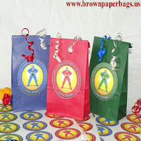 Small colored paper bags