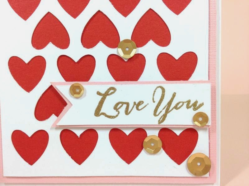 Close To My Heart Artfully Sent Valentine card closeup
