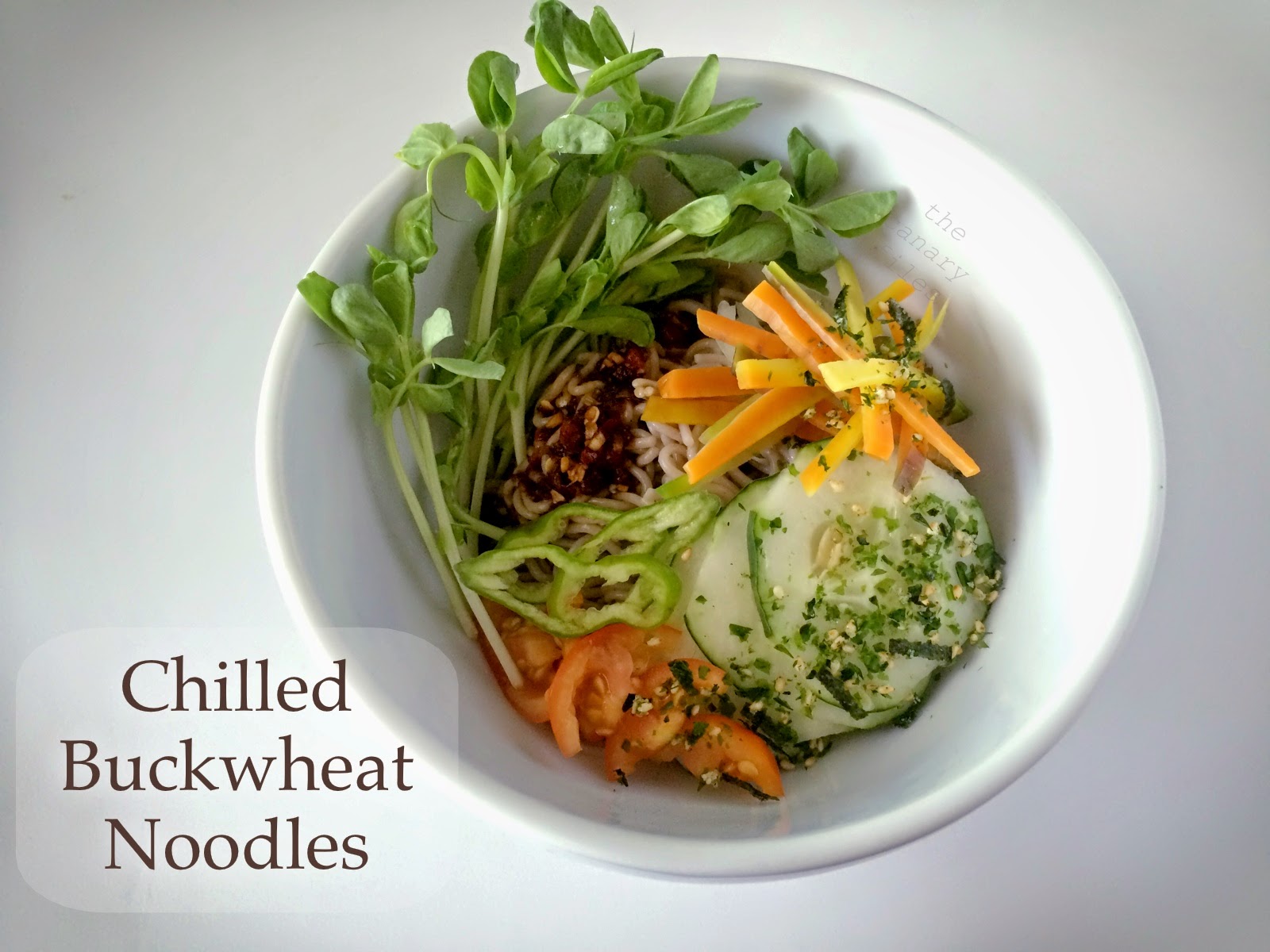 The Canary Files Chilled Buckwheat Noodles