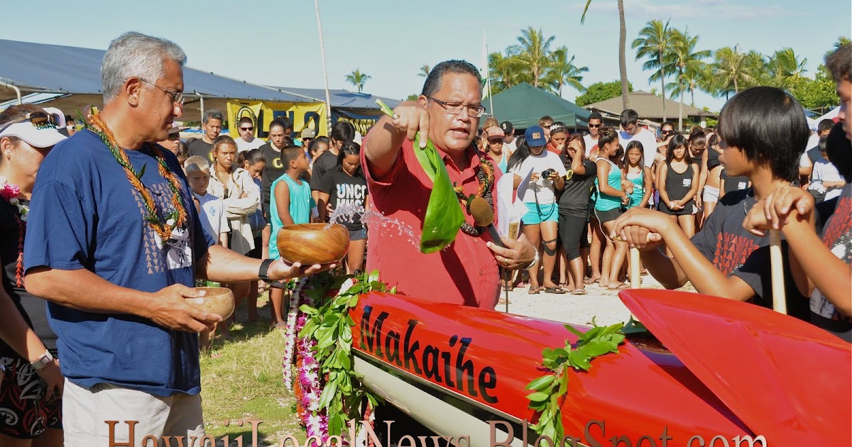 Koa Kai Canoe Club Dedication of Their New Canoe "Makaihe" at Ke