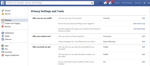 Facebook+Privacy