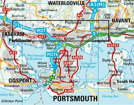 City map Portsmouth UK pdf