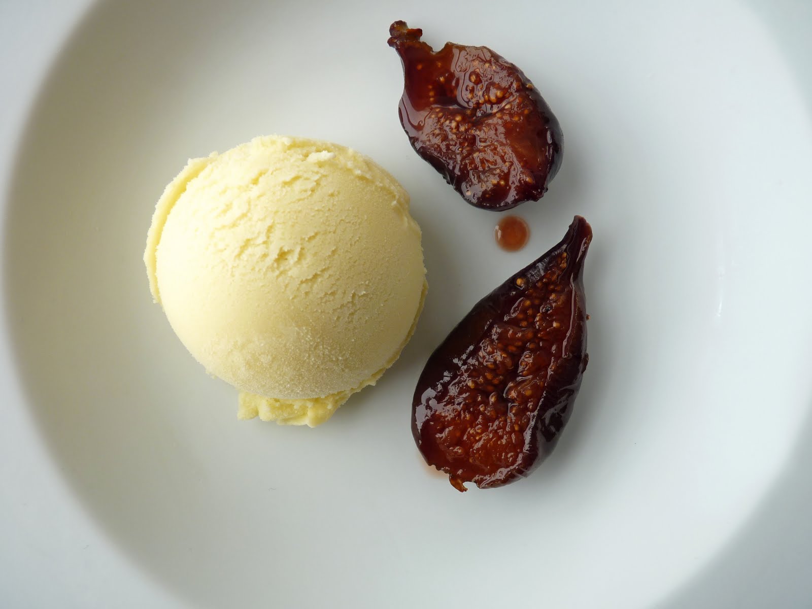 pastry studio Roasted Figs with Fennel Ice Cream