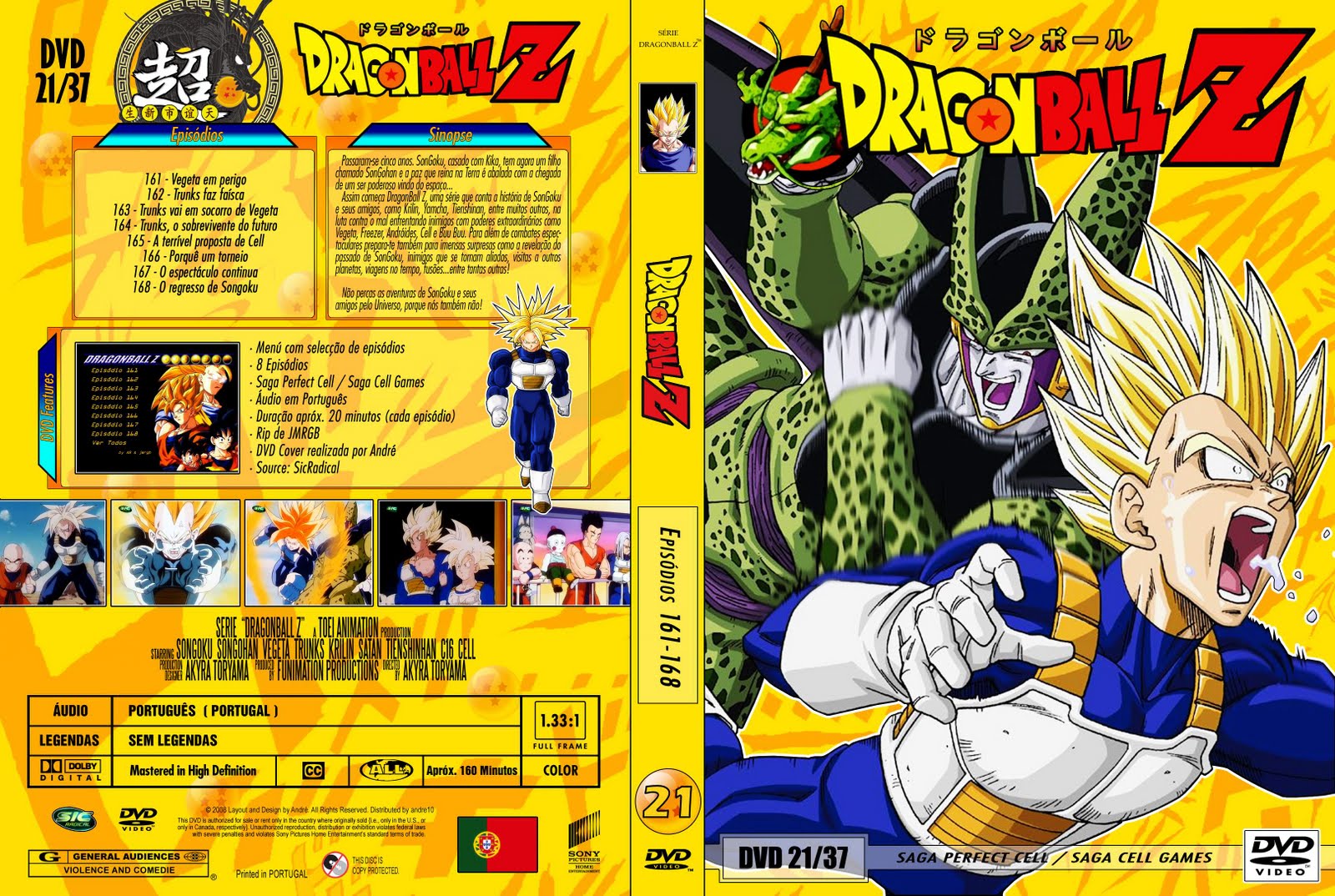 Dvd Dragon Ball Z Saga Cell Completa