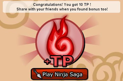 Ninja Saga Cheats+ 10 TP Hack Every Day 2011