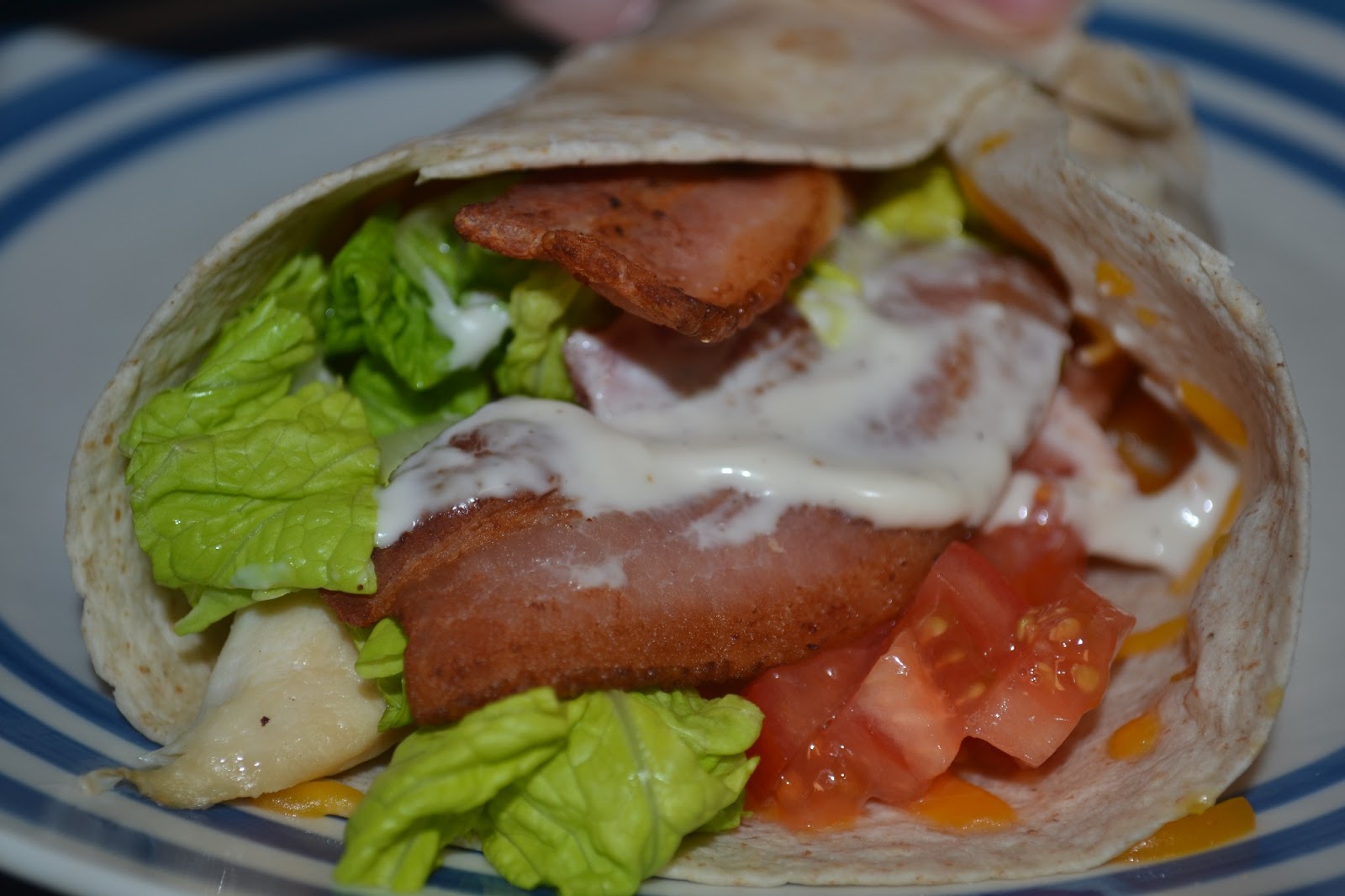 CBLT (Chicken Bacon Lettuce Tomato) Wraps