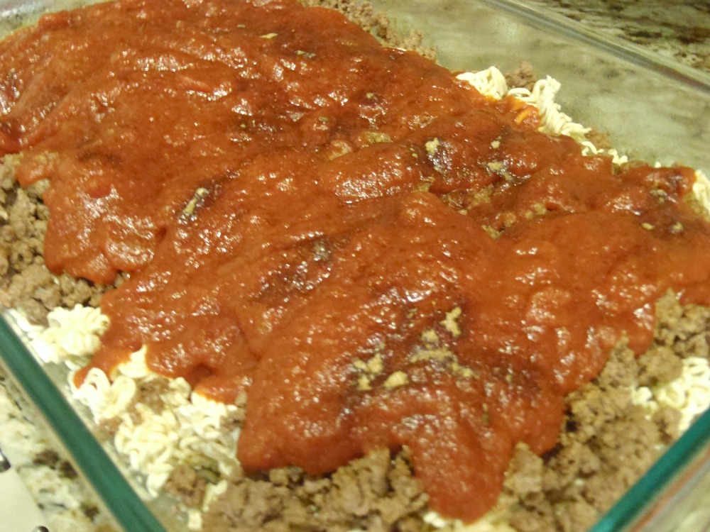 Aunt Peg's Recipe Box 5 Ingredient Ramen Noodle Bake